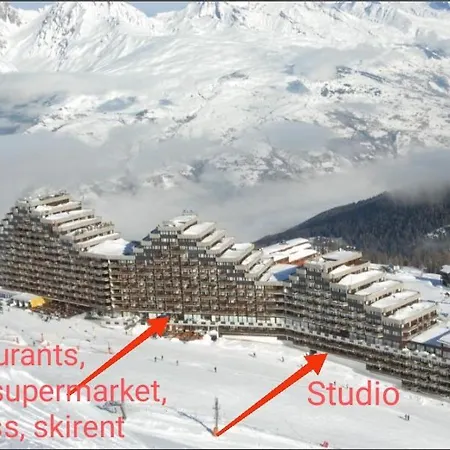 Studio Cosy 2100M Pied Des Pistes-Direct To Ski Slopes-Ski In Ski Out-La Plagne Aime 2000 Extérieur photo
