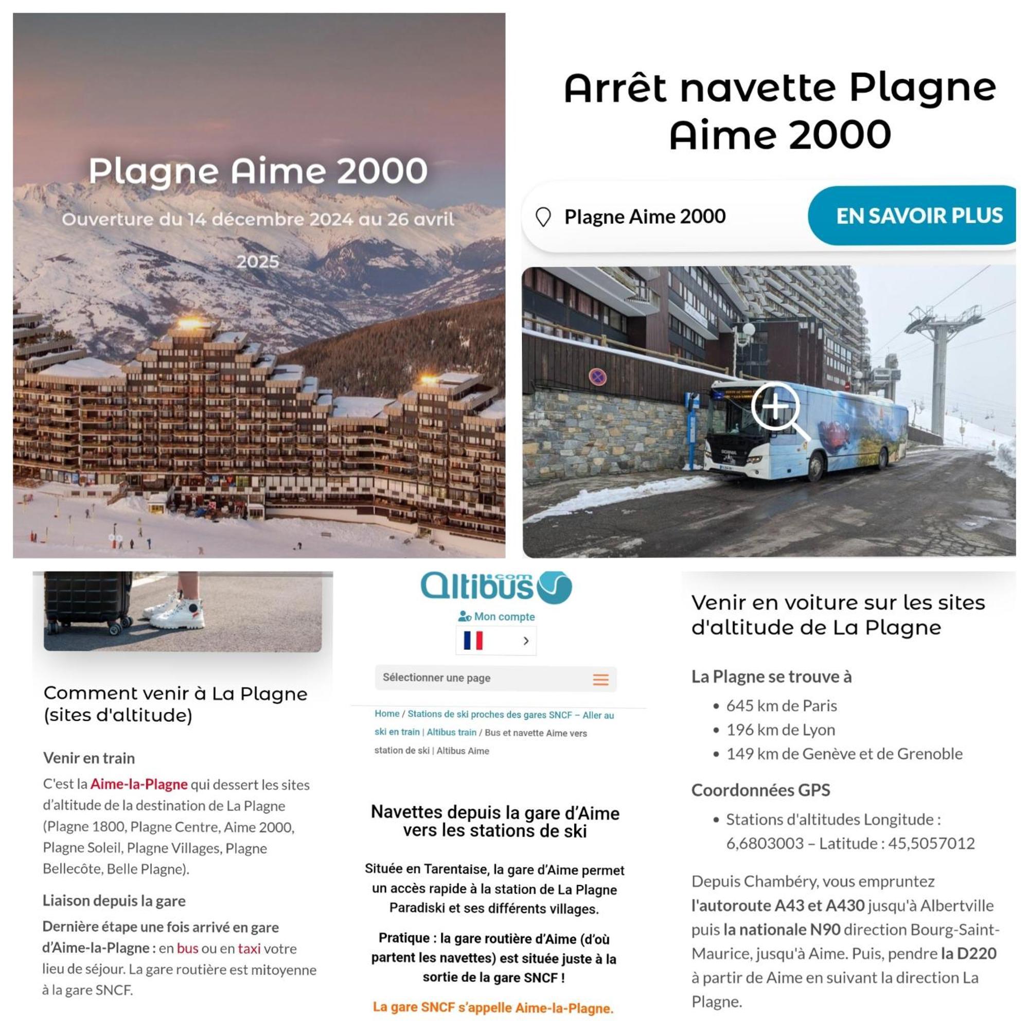 Apartamento Cosy 2100m Pied Des Pistes-direct To Slopes-ski In Out-la Plagne Aime 2000